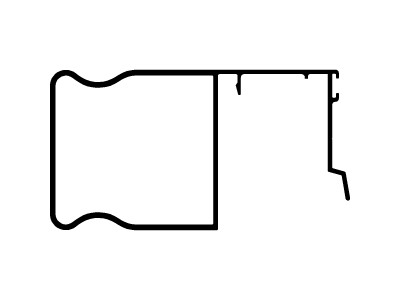 Refuerzo parante central  ( Jxx = 43,3 cm4 )
